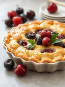Clafouti aux cerises : Le dessert français incontournable