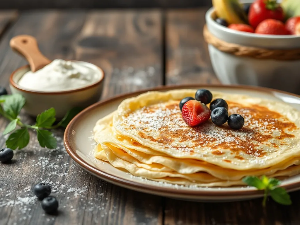Crêpes légères et dorées : – recette des crêpes → Suivez cette recette des crêpes pour des résultats légers et dorés.