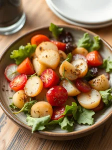 Délicieuse salade pomme de terre : Recette facile et gourmande