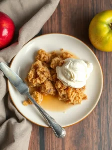 Recette délicieuse de crumble au pomme : un dessert irrésistible