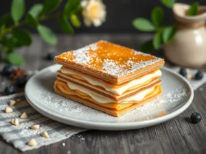 – mille feuille → Réalisez un mille feuille croustillant avec une crème pâtissière onctueuse : le choix parfait ?