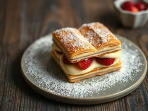 – mille feuille → Réalisez un mille feuille croustillant avec une crème pâtissière onctueuse : un délice à découvrir