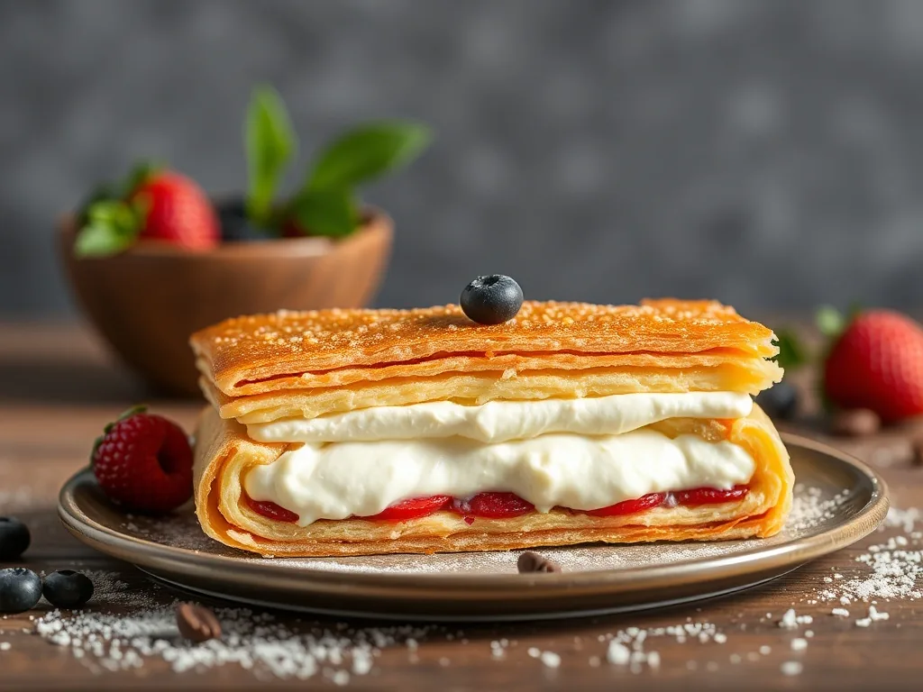 – mille feuille → Réalisez un mille feuille croustillant avec une crème pâtissière onctueuse : le choix parfait ?