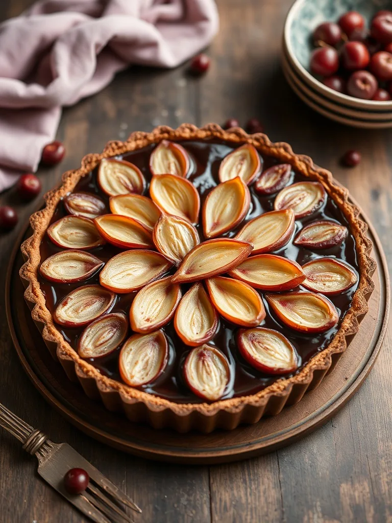 Recette délicieuse de tarte aux poires chocolat